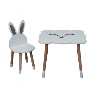 Umay Table and Chair Set- Rabbit