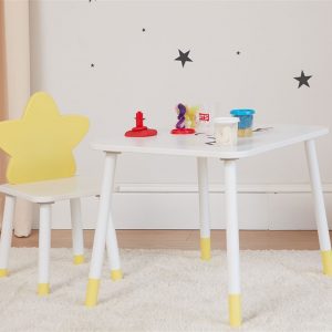 Umay Table and Chair Set - Star / Yellow