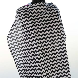 Umay Baby Breastfeeding/Nursing Cover - Black Zig Zag